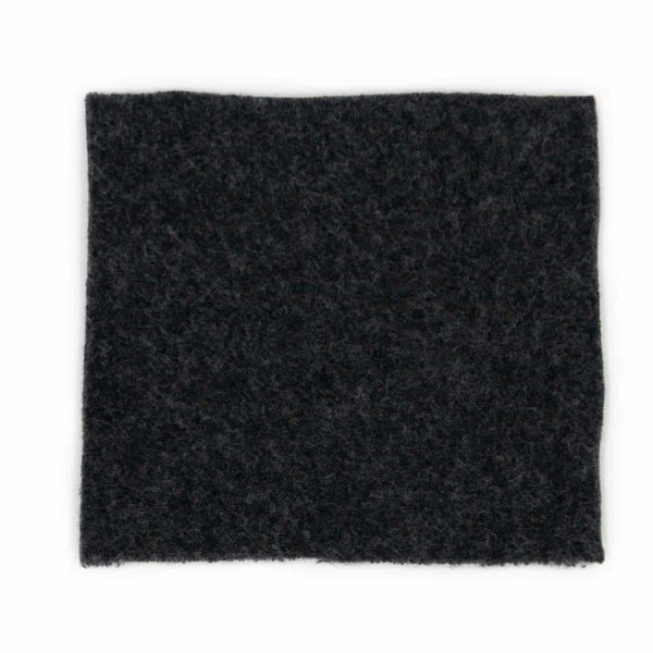 BIO Baumwollfleece anthrazit melange Doubleface