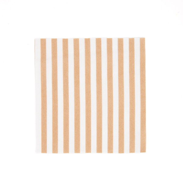 Baumwollgewebe Streifen beige