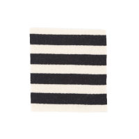 Kuschelsweat Streifen black off white