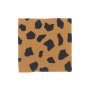 Viskose Leinen Leodots cognac