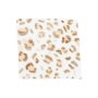 Musselin Leo cognac beige off white
