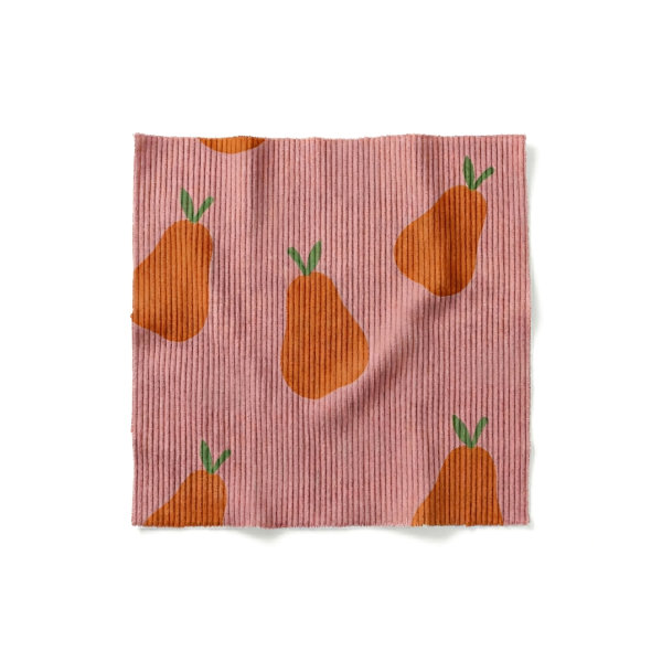 Feincord Babycord Birnen coral rose